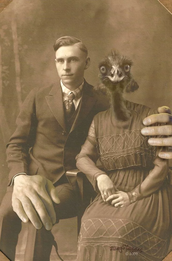 Creepy photos from yesteryear... - The photo, Vintage, Old man, Retro, Black and white photo, Kripota, Oddities, Longpost, Photoshop