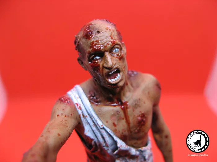 The usual zombie from Dying Light on a 3D printer - My, PikabuDL2Contest, 3D печать, Modeling, Miniature, 3D, Painting miniatures, Scale model, Figurines, Collecting, Needlework, Dying light, Dying Light 2, Zombie, Longpost