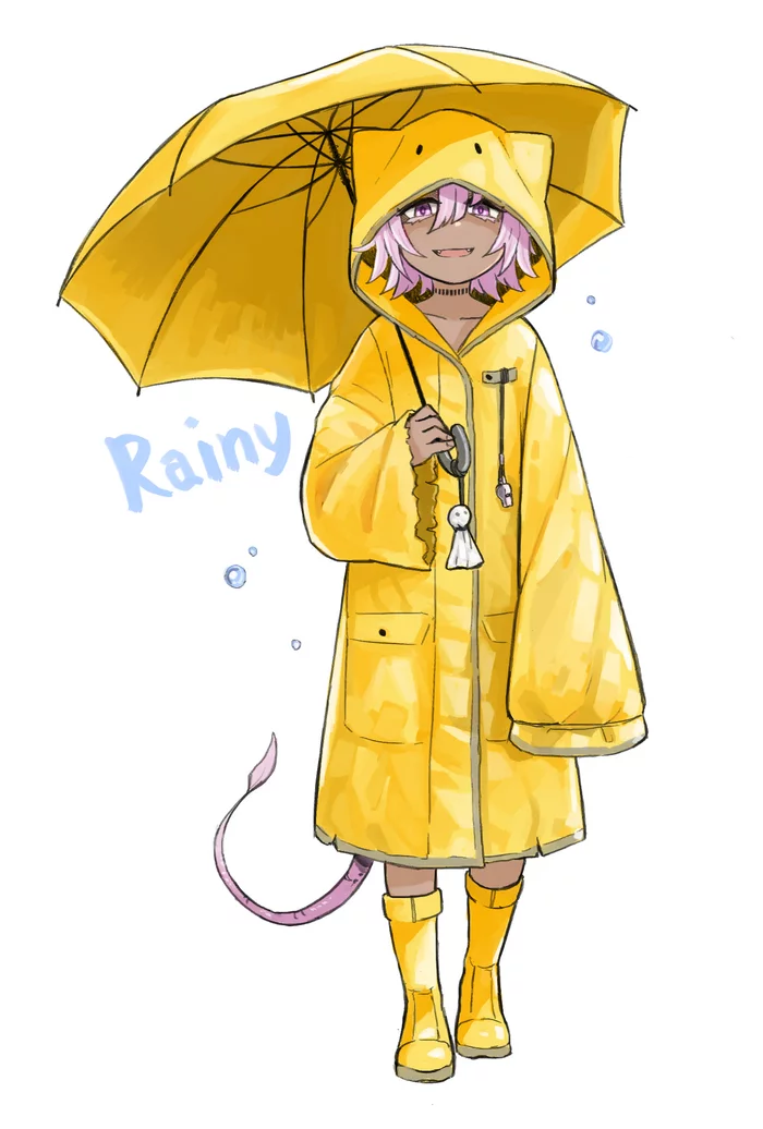 Rainy - Anime, Anime art, Anime original, Monster girl, Original character, Teruterubouzu