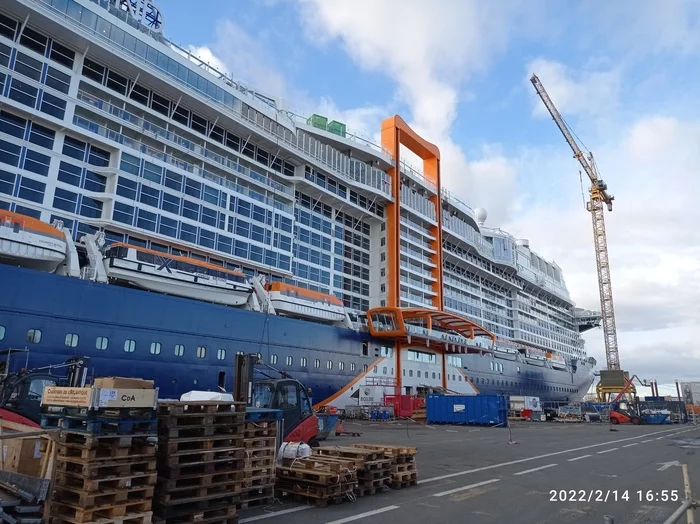 Liner building - My, The photo, Shipbuilding, France, Work, Longpost, Cruise liners