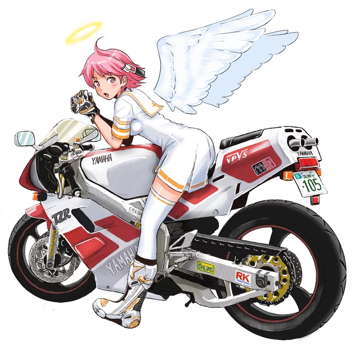 Angel Flying into the Distance... - Art, Anime art, Anime original, Careless Angel, Anime