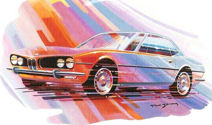 Поль Брак - легендарный автомобильный дизайнер и художник Авто, Картина, Художник, Дизайн, Мерседес, BMW, Длиннопост