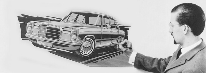 Поль Брак - легендарный автомобильный дизайнер и художник Авто, Картина, Художник, Дизайн, Мерседес, BMW, Длиннопост