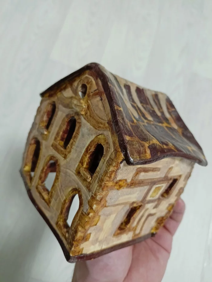 Small houses - My, Ceramics, House, Longpost, Needlework without process