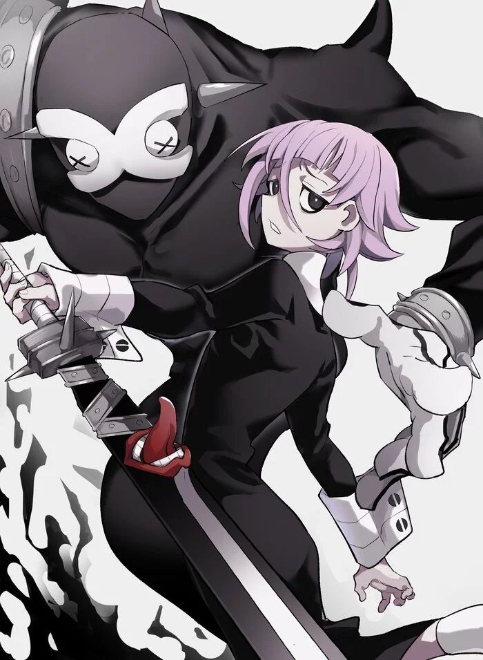 Chrona - Art, Anime, Anime art, Soul eater, Crona