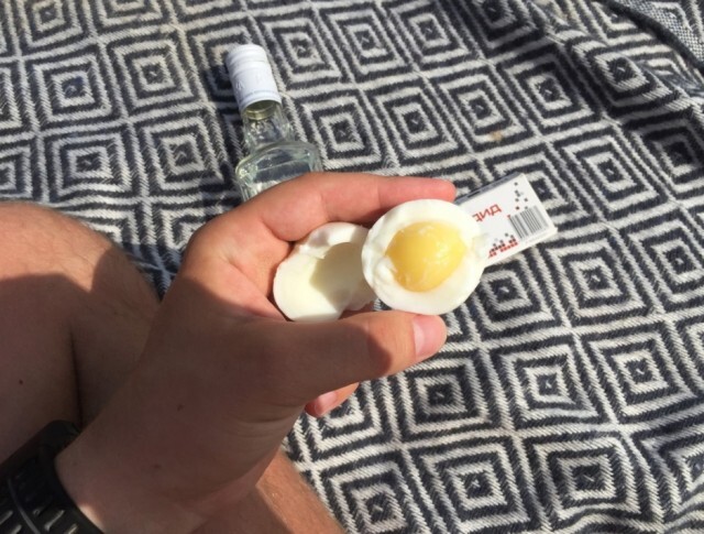 How I boiled an egg in the sand in the summer - My, Snack, Preparation, Mat, Longpost, Eggs, Sand