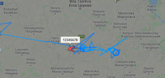 Когда решил оставить свой автограф - Flightradar24, Трек