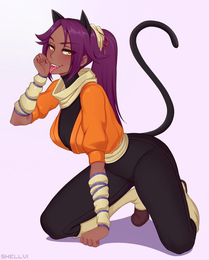    Shellvi, , , Bleach, Shihouin yoruichi,  , Anime Art,   