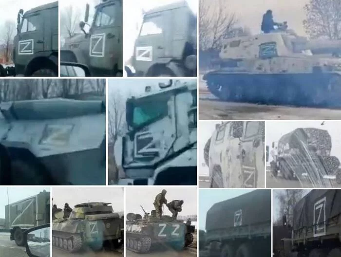Russian equipment concentrated along the border is marked with mysterious identification marks - Politics, Tanks, Russia, Ukraine