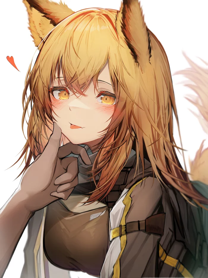 Ceobe - Anime Art, Аниме, Ceobe (Arknights), Arknights, Dobutsu, Animal Ears, Tab head