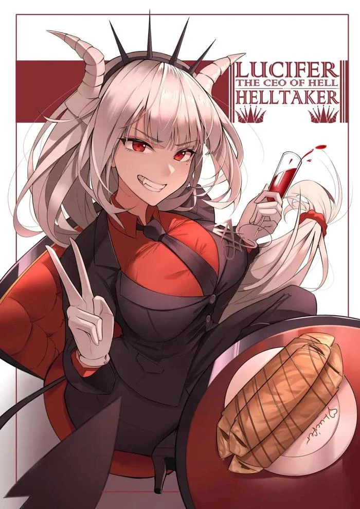 Lucifer, director of hell - Helltaker, Lucifer, Games, Girls, Art, Game art, Anime, Anime art