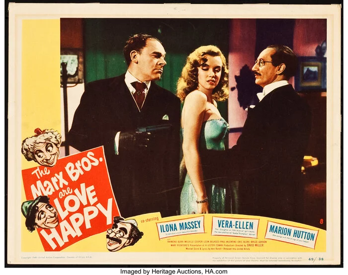 Marilyn Monroe in the movie Happy Love (X) Cycle The Magnificent Marilyn episode 854 - Cycle, Gorgeous, Marilyn Monroe, Actors and actresses, Celebrities, Blonde, Movies, Hollywood, USA, Hollywood golden age, 40e, 1949, Poster, Movie Posters