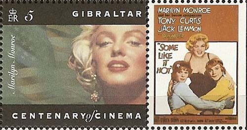 Мэрилин Монро на почтовых марках (XCVIII) Цикл "Великолепная Мэрилин" - 855 выпуск
