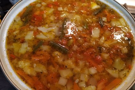 Vegetable soup with egg - My, Cooking, Preparation, Recipe, Soup, First meal, Nutrition, Longpost