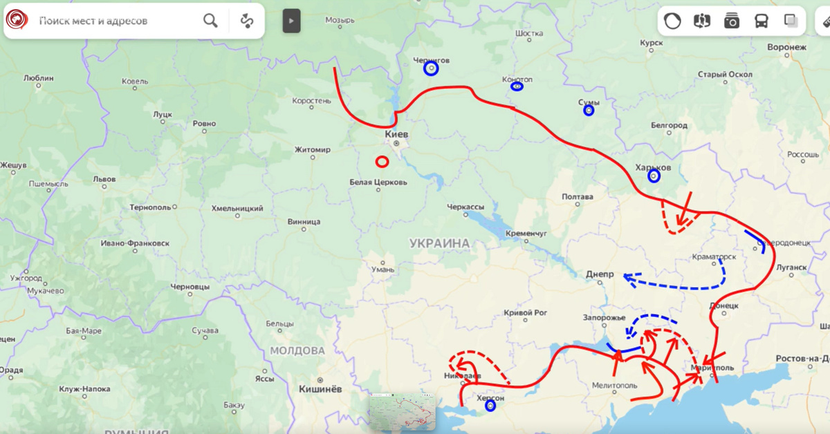 Карта украины сегодня 26 февраля