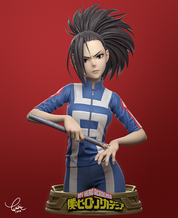 Momo Yaoyorozu , , Anime Art, ArtStation, Blender, 3D, Boku no Hero Academia, Yaoyorozu Momo, , 