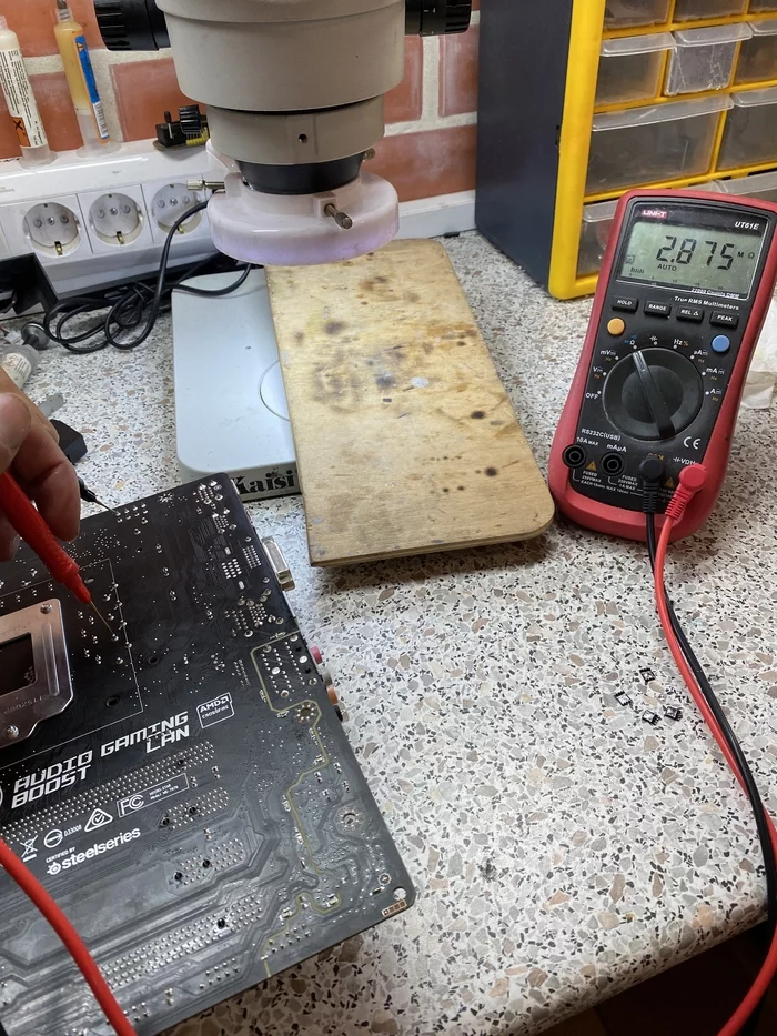Repair MSI B150M Night ELF - My, Repair of equipment, Board, MSI, Motherboard, Mosfet, Longpost