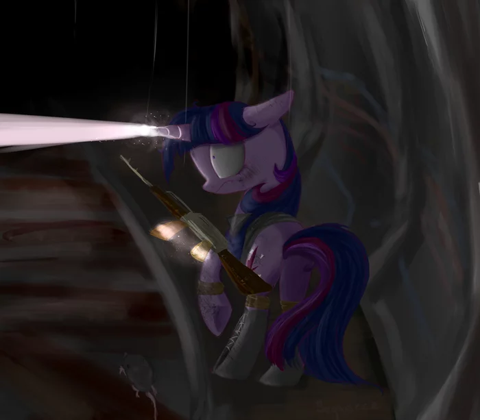 Metro 2033 - My little pony, Twilight sparkle, Metro, Segraece