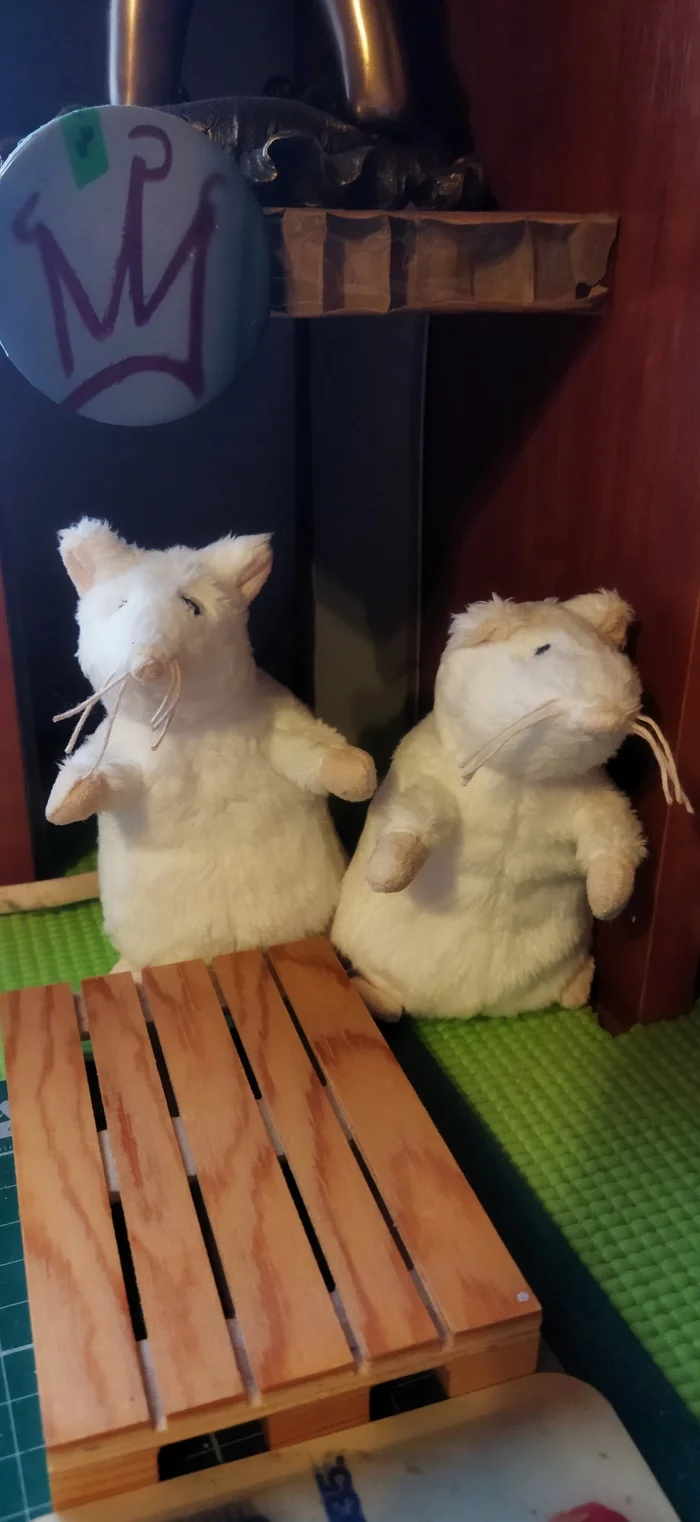 Against the background of posts about pets (joking) - My, Rat, Soft toy, Humor, Longpost