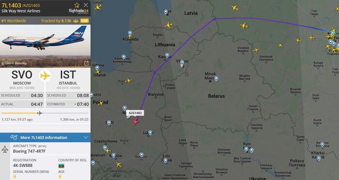 Запретили Российским самолетам летать через Европу? Пфф, пустим Азербайджанский самолет