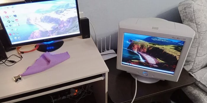 Cyberpunk 2077 on CRT monitor and weak PC - My, CRT, Монитор, Video card, Old pc, Longpost