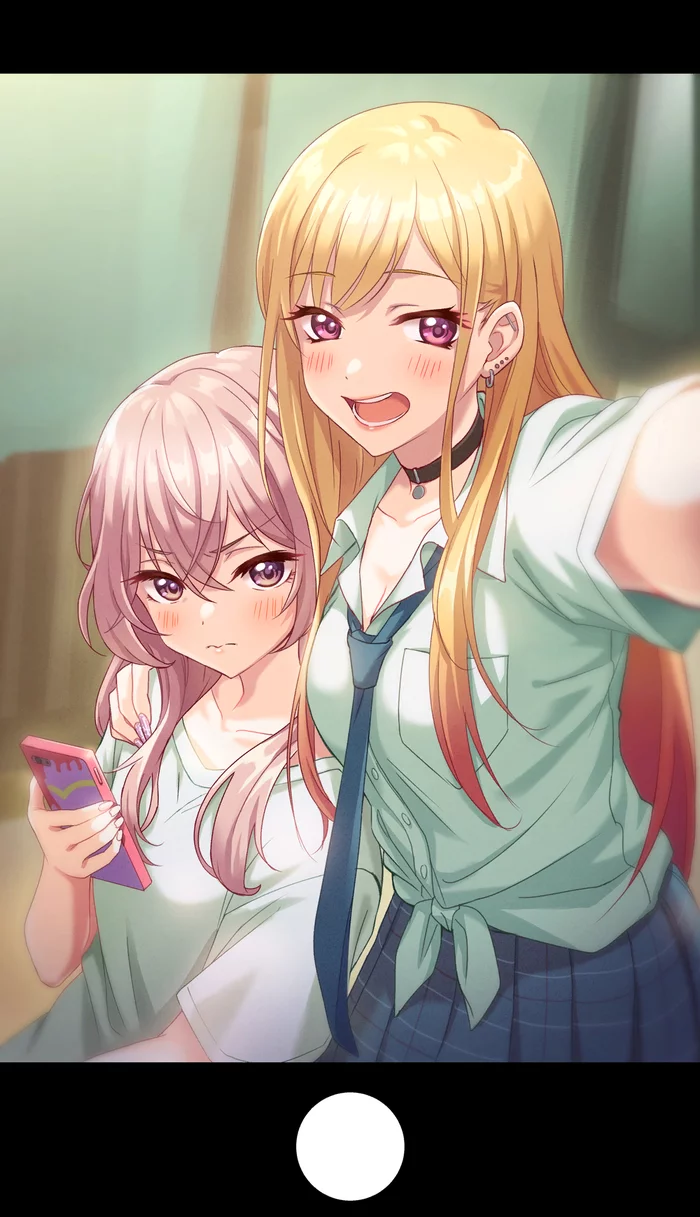 Selfie - Sono Bisque Doll wa Koi wo Suru, Marin Kitagawa, Sajuna Inui, Anime art, Anime