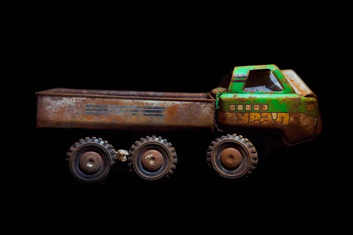 Toy USSR truck URAL - plant RADUGA - My, Made in USSR, the USSR, Toys, История России, Restoration, 80-е, With your own hands, Collecting, Collection, Scale model, Modeling