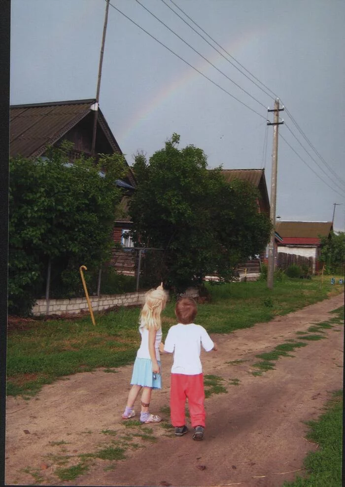 Rainbow - My, Rainbow, The photo, Dacha