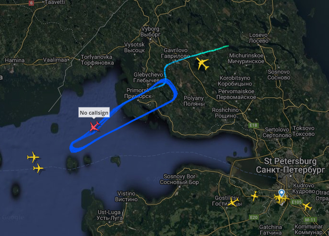 Что-то интересное летает над заливом - Flightradar24, Политика, Финский залив