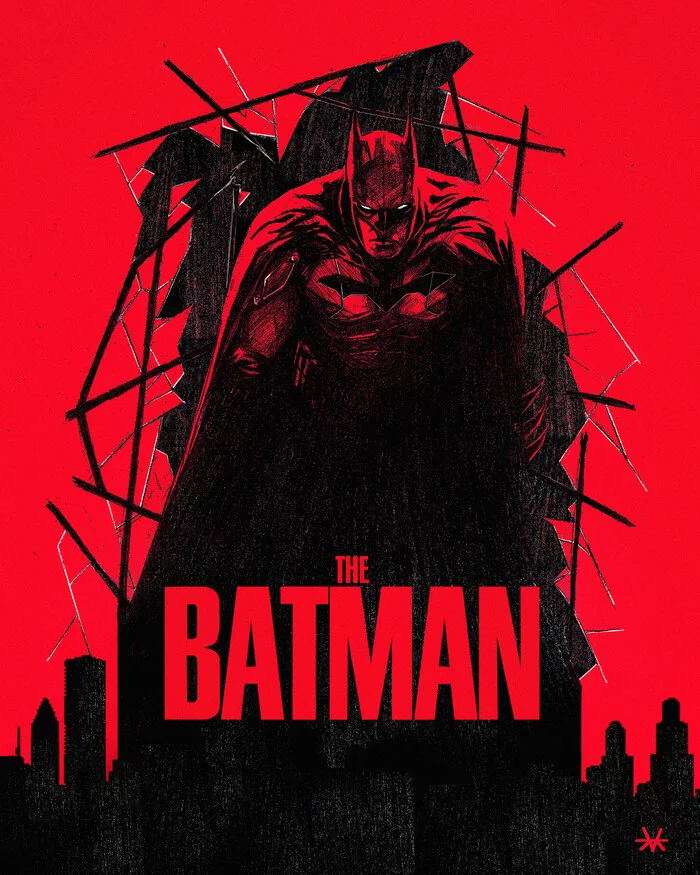 The Batman (2022) - Моё, Арт, Рисунок, DC Comics, Бэтмен, Супергерои, Длиннопост