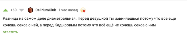 And what can you not do for the sake of his absence - Screenshot, Comments on Peekaboo, Humor, Ramzan Kadyrov, Relationship, Girls