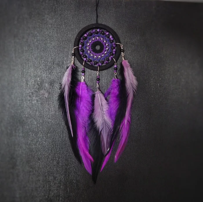 Dreamcatcher Yennefer - My, Dreamcatcher, Witcher, Yennefer, Fantasy, Andrzej Sapkowski, Magic, Magic, Handmade, With your own hands, Needlework without process, Hobby, The photo, Longpost