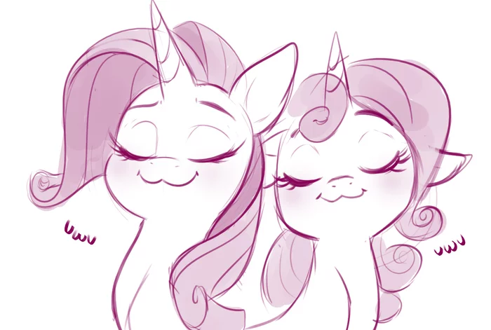 Понячие UwU - My Little Pony, PonyArt, Sweetie Belle, Rarity, Imalou