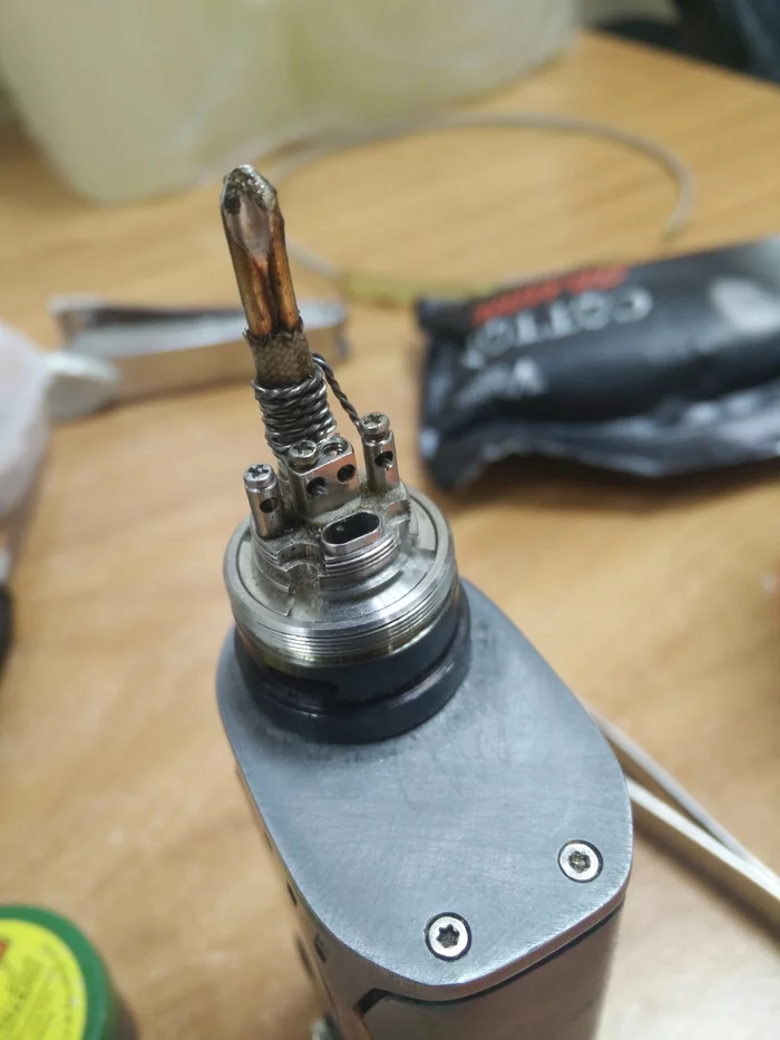 Response to the post Wireless USB Soldering Iron - My, Soldering iron, Homemade, Reply to post