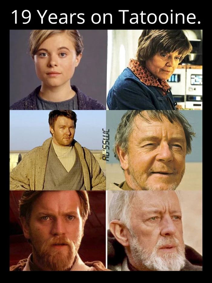 19 years on Tatooine - Humor, Star Wars, Obi-Wan Kenobi, Tatooine, Movies, Picture with text