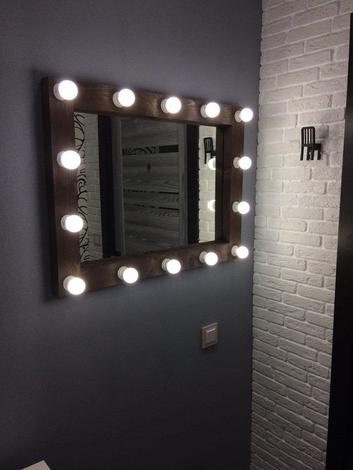 Пятничное "моё". Самоделка без процесса Зеркало, Освещение, Плотничество, Своими руками, Пятничный тег моё, Длиннопост, Рукоделие с процессом