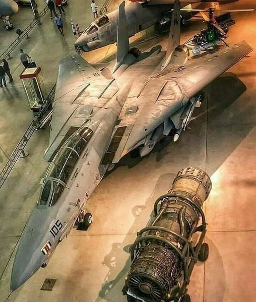 F-14 Tomcat and its engine - f-14, Engine, Airplane, Fighter, The photo, Aviation, 