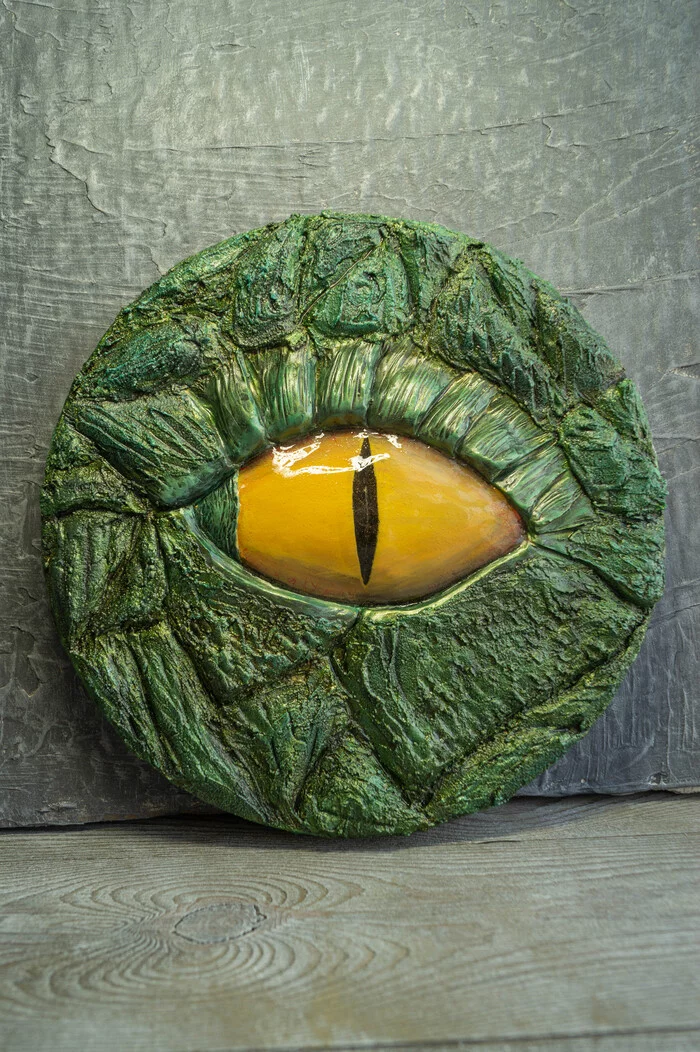 Panel Eye of the Dragon - My, Polymer clay, Лепка, Handmade, Panel, The Dragon, Eye of the Dragon, Decor, Needlework with process, Video, Longpost