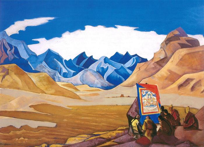 N. K. Roerich, The Banner of the Future - Buddhism, Nicholas Roerich, Painting