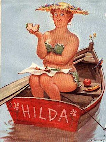 Hilda is a charming fat woman. Part 2 - NSFW, Fullness, Hand-drawn erotica, , Longpost, Humor, Drawing, Artist