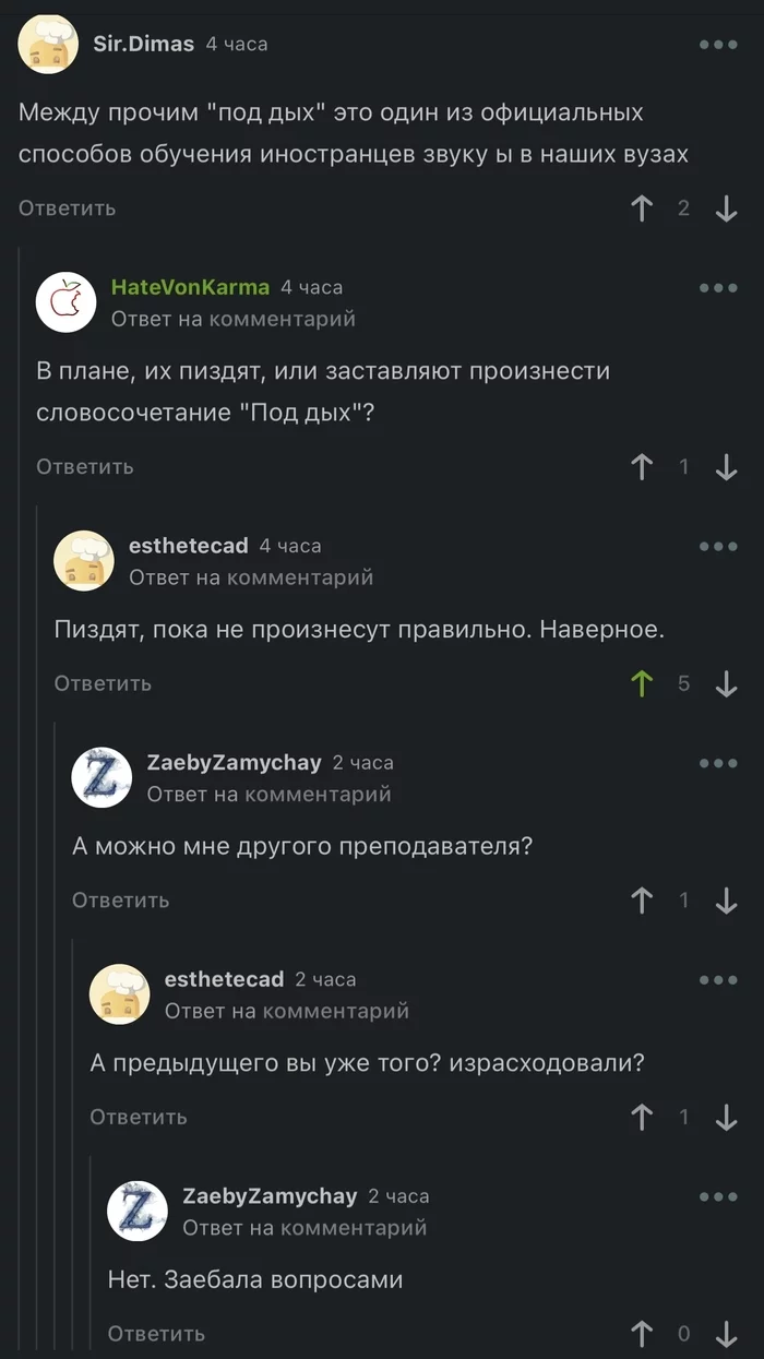 Собрались как-то логопеды вместе… - Юмор, Комментарии на Пикабу, Скриншот, Мат, 