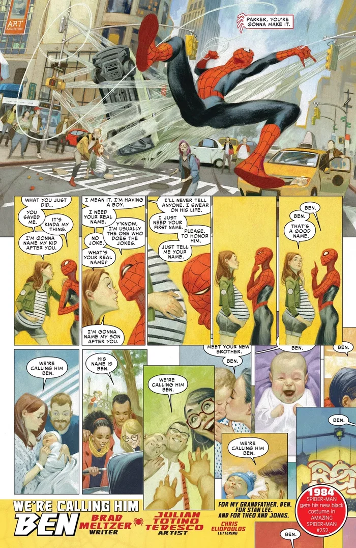 Let's call him Ben! - Spiderman, Names, Comics, Moment, Marvel, Peter Parker, Ben, 