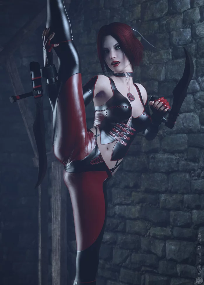 Rayne - NSFW, 3D, Эротика, Арт, Game Art, Bloodrayne, Missally, 