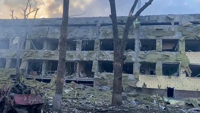 Авиаудар на Мариуполь 09.03.22 Россия и Украина, Украина, Мариуполь, Война, Видео, Длиннопост, Политика