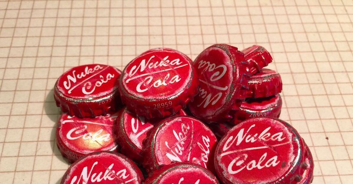 крышки из фоллаута. крышки фоллаут 76. крышечки nuka cola. Nuka cola fallout крышка. крышки нюка колы фоллаут.
