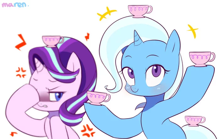 Чашковость - My Little Pony, Starlight Glimmer, Trixie, Marenlicious, 