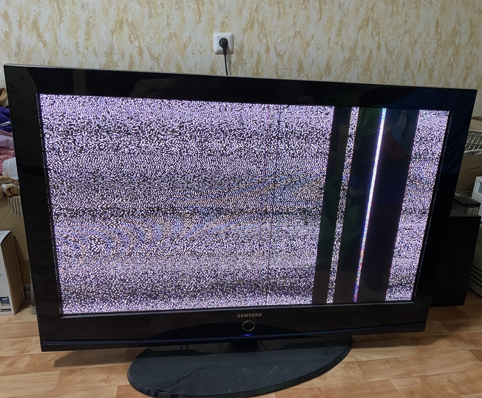Телевизор Samsung PS42A410C1 полосы на экране
