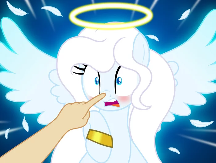 Quest To forget the Angel is completed... - My little pony, Anon, Original character, PonyArt, Art, Badumsquish, , Boop