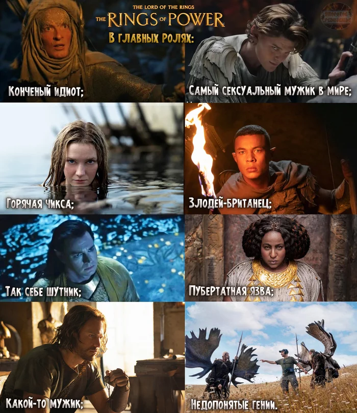 The Lord of the Rings - Rings of Power Starring: - My, Persistent Middle-earth, Lord of the Rings: Rings of Power, Amazon, Actors and actresses, Picture with text, Deadpool