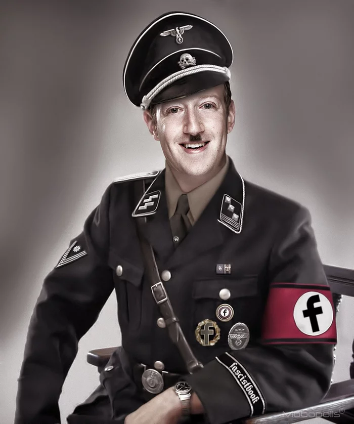 Mark Zuckerberg of the SS - Mark Zuckerberg, Meta, Facebook, Jews, USA, 